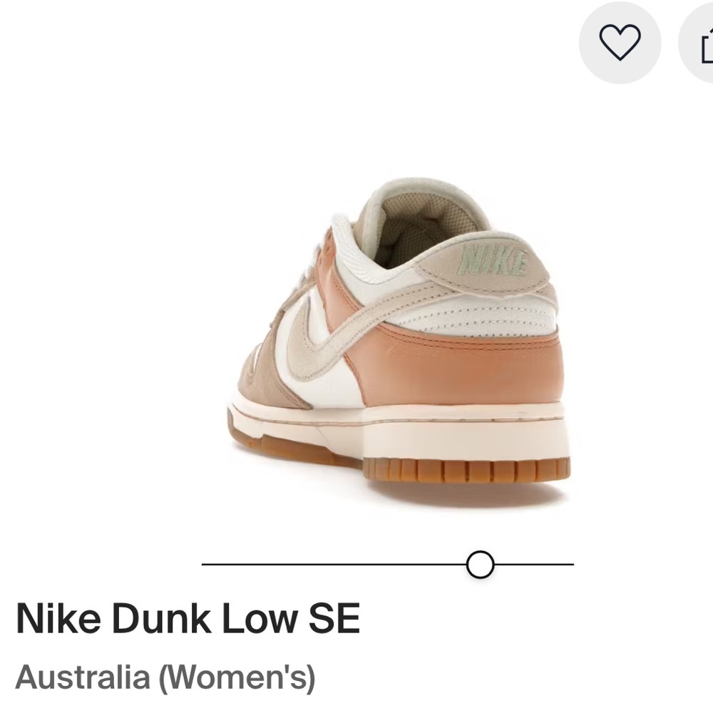 Nike Dunks Low Se Australia Women’s Shoes Size 8.5w Sail/Sandrift/Amber Brown View 3
